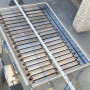 Stainless Steel Barbecue Pan with Charcoal Grill and Tray