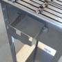 Stainless Steel Barbecue Pan with Charcoal Grill and Tray