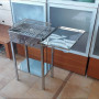 Fornacella Barbecue in Acciaio Inox con Griglia per Carbone e Vassoio