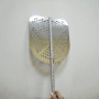Square perforated shovel, for wood-burning oven