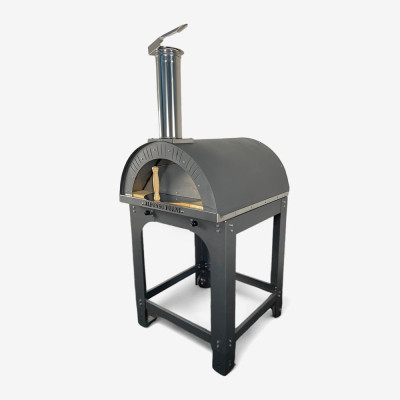 Alfonso Wood-Fired Oven 4 Pizzas with trolley, door and pyrometer