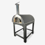 Alfonso 6-Pizza Wood-Fired Oven with trolley, door and pyrometer