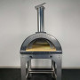 Horno de leña Alfonso para 2 pizzas con carrito, puerta y pirómetro