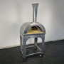 Horno de leña Alfonso para 2 pizzas con carrito, puerta y pirómetro