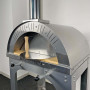 Horno de leña Alfonso para 2 pizzas con carrito, puerta y pirómetro