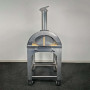 Horno de leña Alfonso para 2 pizzas con carrito, puerta y pirómetro