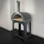 Horno de leña Alfonso para 2 pizzas con carrito, puerta y pirómetro