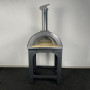Horno de leña Alfonso para 2 pizzas con carrito, puerta y pirómetro