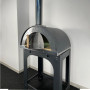 Horno de leña Alfonso para 2 pizzas con carrito, puerta y pirómetro