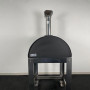Horno de leña Alfonso para 2 pizzas con carrito, puerta y pirómetro