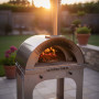 Alfonso wood-fired oven 2 pizzas with trolley, door and pyrometer
