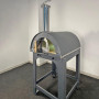 Holzofen Alfonso für 4 Pizzen mit Rollwagen, Tür und Pyrometer