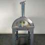 Alfonso 4-Pizza Wood-Fired Oven with trolley, door and pyrometer
