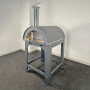 Holzofen Alfonso für 4 Pizzen mit Rollwagen, Tür und Pyrometer