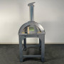 Holzofen Alfonso für 4 Pizzen mit Rollwagen, Tür und Pyrometer