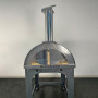 Alfonso 4-Pizza Wood-Fired Oven with trolley, door and pyrometer