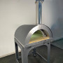 Holzofen Alfonso für 4 Pizzen mit Rollwagen, Tür und Pyrometer