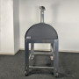 Alfonso 4-Pizza Wood-Fired Oven with trolley, door and pyrometer