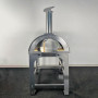 Holzofen Alfonso für 4 Pizzen mit Rollwagen, Tür und Pyrometer