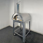 Holzofen Alfonso für 4 Pizzen mit Rollwagen, Tür und Pyrometer