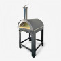 Alfonso Holzbackofen 4 Pizzen mit Wagen, Tür und Pyrometer