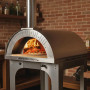 Alfonso 4-Pizza Wood-Fired Oven with trolley, door and pyrometer