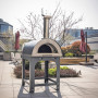 Alfonso 4-Pizza Wood-Fired Oven with trolley, door and pyrometer