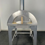 Holzofen Alfonso für 6 Pizzen mit Rollwagen, Tür und Pyrometer