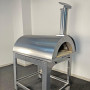 Holzofen Alfonso für 6 Pizzen mit Rollwagen, Tür und Pyrometer