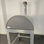 Holzofen Alfonso für 6 Pizzen mit Rollwagen, Tür und Pyrometer