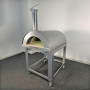 Holzofen Alfonso für 6 Pizzen mit Rollwagen, Tür und Pyrometer