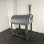 Holzofen Alfonso für 6 Pizzen mit Rollwagen, Tür und Pyrometer