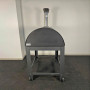 Holzofen Alfonso für 6 Pizzen mit Rollwagen, Tür und Pyrometer