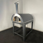 Alfonso 6-Pizza Wood-Fired Oven with trolley, door and pyrometer