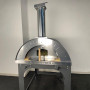 Holzofen Alfonso für 6 Pizzen mit Rollwagen, Tür und Pyrometer