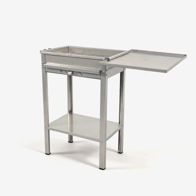Fornacella-Grill aus Edelstahl 304 mit Holzkohle-Rost und Auffangschale