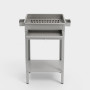 Stainless Steel Barbecue with Charcoal Grill and Tray
