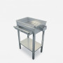 Stainless Steel Barbecue with Charcoal Grill and Tray