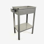 Stainless Steel Barbecue with Charcoal Grill and Tray