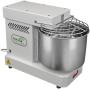Impastatrice a Spirale 10 Kg a 10 Velocità con Inversione di Rotazione HH - Testa Fissa e con Barra SpezzaPasta Inclinata a "S"