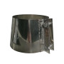 Flat, straight flange plate, 130 mm diameter