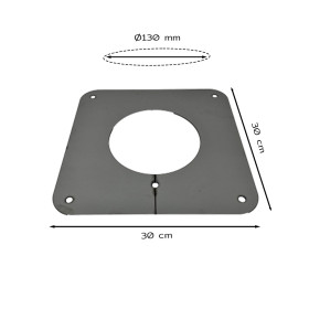 30x30 cm hole cover plate diameter 130 mm