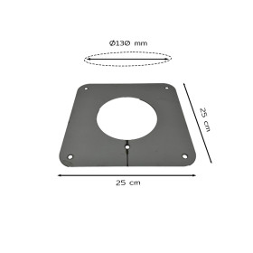 25x25 cm hole cover plate – diameter 130 mm
