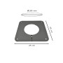 Piastra Copriforo 25x25 cm - diametro 130 mm