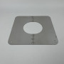 Juego de dos tapas para agujeros en forma de media luna, de 130 mm de diámetro