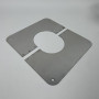 Juego de dos tapas para agujeros en forma de media luna, de 130 mm de diámetro