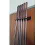 Kit de 6 palas para horno de leña con soporte de pared para las palas