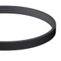 Junta de silicona negra de 180 mm de diámetro