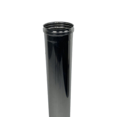 Conduit de fumée H 1 000 mm, diamètre 130 mm