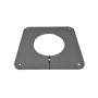 Placa para tapar un orificio de 30 x 30 cm - diámetro 130 mm